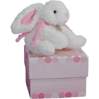 Jucărie de pluș Doudou Rabbit Bonbon 20cm Pink (1239)