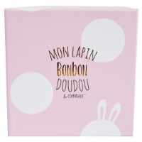 Jucărie de pluș Doudou Rabbit Bonbon 20cm Pink (1239) imaginea #4 — magazin online Desire.md