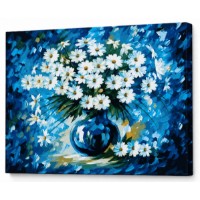 Tablou pe numere Art Gallery Econom Buchet alb 30x40cm (EX8490)