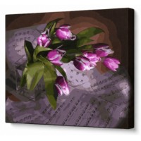 Tablou pe numere Art Gallery Econom Buchet de lalele 40x50cm (GX31065)