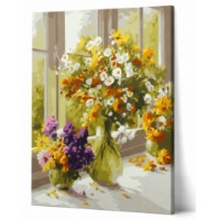 Tablou pe numere Art Gallery Econom Buchet delicat de vara 30x40cm (EX5875)