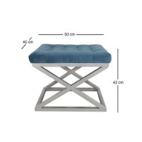 Fotoliu moale Atelier Del Sofa Capraz Silver Blue imaginea #2 — magazin online Desire.md