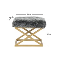 Fotoliu moale Atelier Del Sofa Capraz Plush Gold Grey imaginea #3 — magazin online Desire.md