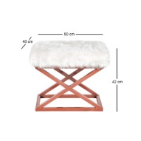 Fotoliu moale Atelier Del Sofa Capraz Plush Copper White imaginea #3 — magazin online Desire.md