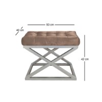 Fotoliu moale Atelier Del Sofa Capraz Silver Brown imaginea #2 — magazin online Desire.md