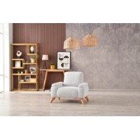 Fotoliu Atelier Del Sofa Zena Grey Coffee imaginea #2 — magazin online Desire.md