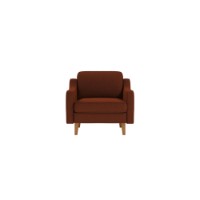 Fotoliu Atelier Del Sofa Robin 1 Tile Red Walnut imaginea #2 — magazin online Desire.md