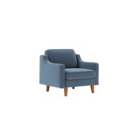 Fotoliu Atelier Del Sofa Robin 1 Ocean Blue Walnut