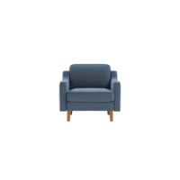 Fotoliu Atelier Del Sofa Robin 1 Ocean Blue Walnut imaginea #2 — magazin online Desire.md