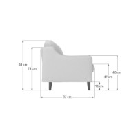 Fotoliu Atelier Del Sofa Robin 1 Night Grey Walnut imaginea #5 — magazin online Desire.md