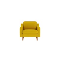 Fotoliu Atelier Del Sofa Robin 1 Sunflower Walnut imaginea #2 — magazin online Desire.md