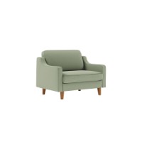 Fotoliu Atelier Del Sofa Robin Loveseat Sea Green Walnut