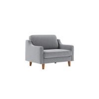 Fotoliu Atelier Del Sofa Robin Loveseat Fog Grey Walnut