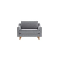 Fotoliu Atelier Del Sofa Robin Loveseat Fog Grey Walnut imaginea #2 — magazin online Desire.md
