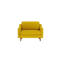 Fotoliu Atelier Del Sofa Robin Loveseat Sunflower Walnut imaginea #2 — magazin online Desire.md