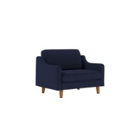 Fotoliu Atelier Del Sofa Robin Loveseat Night Blue Walnut imaginea #1 — magazin online Desire.md
