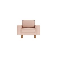 Кресло Atelier Del Sofa Sparrow 1 Salmon Walnut фото №2 — интернет-магазин Desire.md