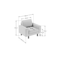 Кресло Atelier Del Sofa Sparrow 1 Salmon Walnut фото №4 — интернет-магазин Desire.md