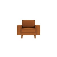 Fotoliu Atelier Del Sofa Sparrow 1 Caramel Walnut imaginea #2 — magazin online Desire.md
