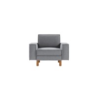 Fotoliu Atelier Del Sofa Sparrow 1 Fog Grey Walnut imaginea #2 — magazin online Desire.md