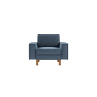 Fotoliu Atelier Del Sofa Sparrow 1 Ocean Blue Walnut imaginea #2 — magazin online Desire.md