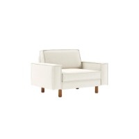 Fotoliu Atelier Del Sofa Sparrow Loveseat Milk Froth Walnut