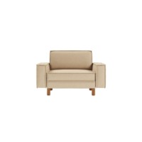 Fotoliu Atelier Del Sofa Sparrow Loveseat Sand Walnut imaginea #2 — magazin online Desire.md