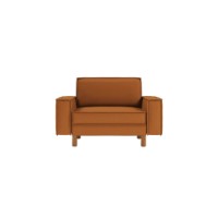 Fotoliu Atelier Del Sofa Sparrow Loveseat Caramel Walnut imaginea #2 — magazin online Desire.md