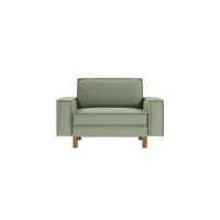Fotoliu Atelier Del Sofa Sparrow Loveseat Sea Green Walnut imaginea #2 — magazin online Desire.md