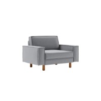 Fotoliu Atelier Del Sofa Sparrow Loveseat Fog Grey Walnut