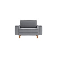 Fotoliu Atelier Del Sofa Sparrow Loveseat Fog Grey Walnut imaginea #2 — magazin online Desire.md