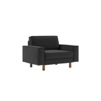 Fotoliu Atelier Del Sofa Sparrow Loveseat Night Grey Walnut