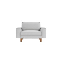 Fotoliu Atelier Del Sofa Sparrow Loveseat Pebble Walnut imaginea #2 — magazin online Desire.md