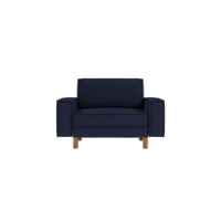 Fotoliu Atelier Del Sofa Sparrow Loveseat Night Blue Walnut imaginea #2 — magazin online Desire.md