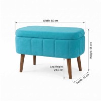 Пуф Atelier Del Sofa Mini Oslo Turquoise фото №3 — интернет-магазин Desire.md