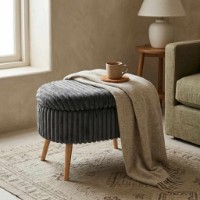 Fotoliu moale Atelier Del Sofa Mini Oslo Linen Anthracite imaginea #3 — magazin online Desire.md
