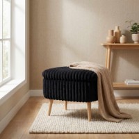 Fotoliu moale Atelier Del Sofa Mini Oslo Linen Toscano Black imaginea #2 — magazin online Desire.md