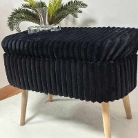 Fotoliu moale Atelier Del Sofa Mini Oslo Linen Toscano Black imaginea #4 — magazin online Desire.md