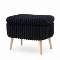 Fotoliu moale Atelier Del Sofa Mini Oslo Linen Toscano Black imaginea #5 — magazin online Desire.md