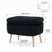 Fotoliu moale Atelier Del Sofa Mini Oslo Linen Toscano Black imaginea #6 — magazin online Desire.md