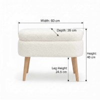 Пуф Atelier Del Sofa Mini Oslo White фото №5 — интернет-магазин Desire.md