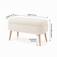 Fotoliu moale Atelier Del Sofa Oslo Linen Cream imaginea #5 — magazin online Desire.md