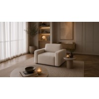 Fotoliu Atelier Del Sofa Mono Lily Ecru