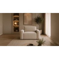 Fotoliu Atelier Del Sofa Mono Lily Ecru imaginea #2 — magazin online Desire.md