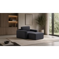 Fotoliu moale Atelier Del Sofa Mono Petrol Blue imaginea #2 — magazin online Desire.md
