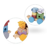 Cuburi Tooky Toy Stacking Train (TJ002) imaginea #2 — magazin online Desire.md