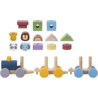 Cuburi Tooky Toy Stacking Train (TJ002) imaginea #3 — magazin online Desire.md
