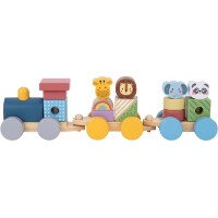 Cuburi Tooky Toy Stacking Train (TJ002) imaginea #4 — magazin online Desire.md