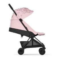 Carucior Cybex Coya Matt Black FE Simply Flowers Pink imaginea #3 — magazin online Desire.md