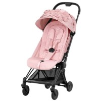 Carucior Cybex Coya Matt Black FE Simply Flowers Pink